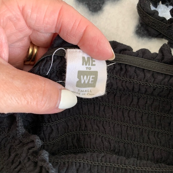 Black elastic summer top - Picture 5 of 5